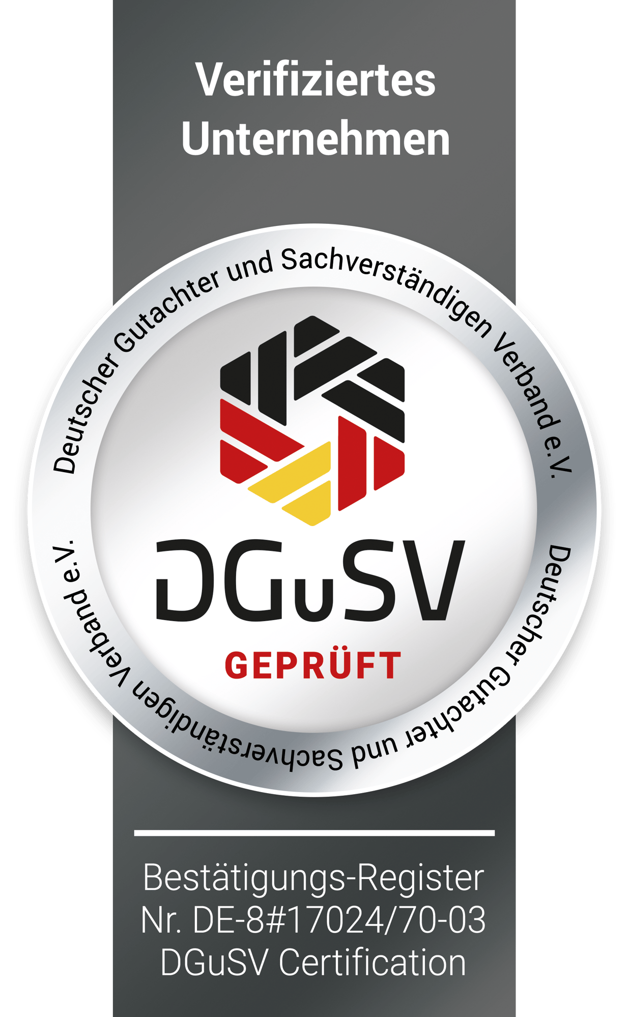 Verifiziertes Unternehmen der DGuSV